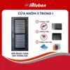 Cửa thông gió 3 trong1 iAluben